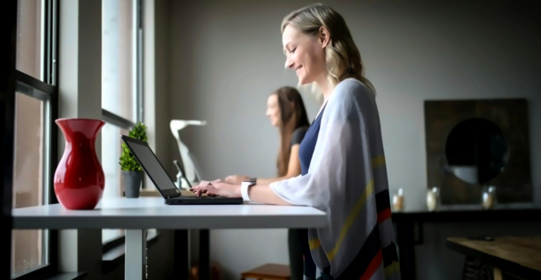 Students working on budget spreadsheets during foundation week