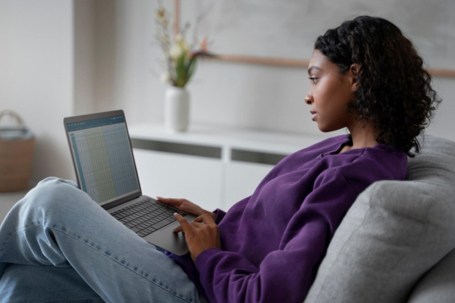 Organized workspace with financial planning materials and study resources